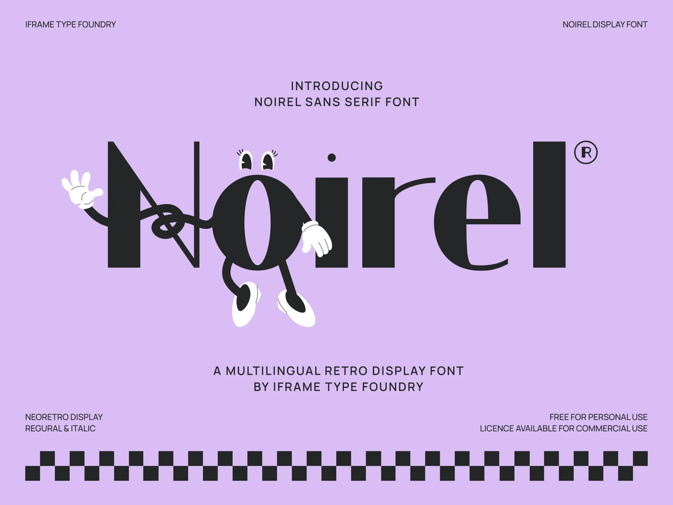 Noirel display font