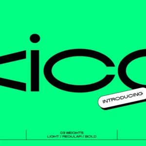 kica display font