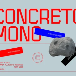 concreto mono font