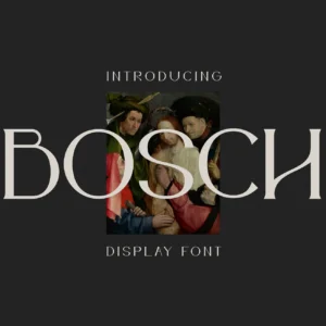 bosch display font
