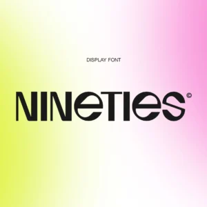 Nineties Display Font